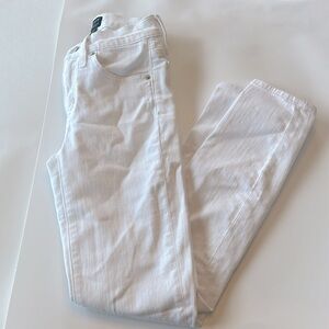 J Crew 9” Mid-Rise Skinny Jeans - White